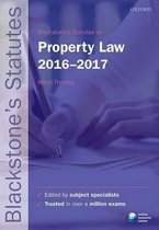 Blackstone's Statutes on Property Law 2016-2017