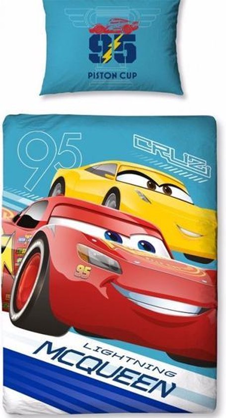 Disney Cars 3 lightning - Dekbedovertrek - Eenpersoons - 120 x 150 cm -  Multi | bol.com