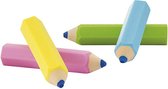 Gummen in Pen Design - 4 Stuks gummen