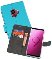 Booktype Telefoonhoesjes - Bookcase Hoesje - Wallet Case -  Geschikt voor Samsung Galaxy S9 - Blauw