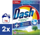 Dash Lessive en Poudre Fil à Lessive Fresh - 2 x 2,47 kg (76 lavages)