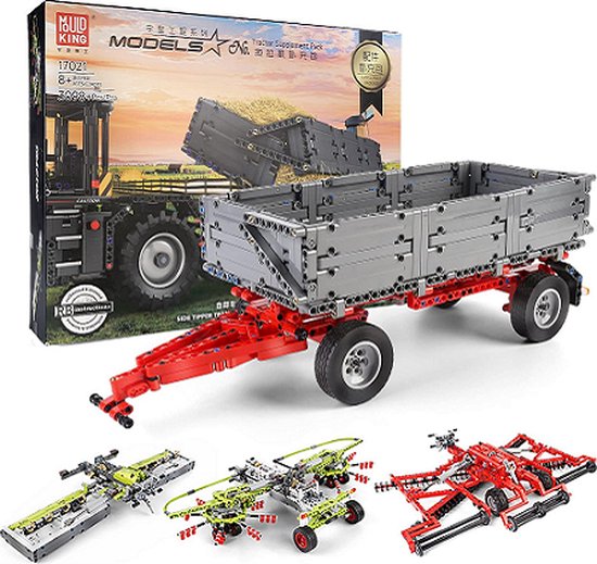 Mould King17021 n Tractor Fastrac 4000er Aanvullende Pakket Set 3098stuks