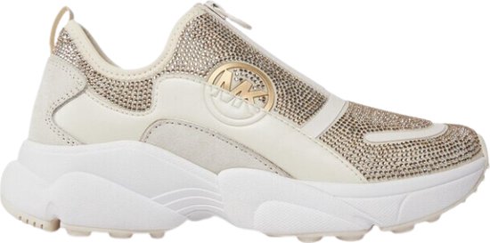 Michael Kors Sami Zip Trainer Dames Sneakers - Cream - Maat 37