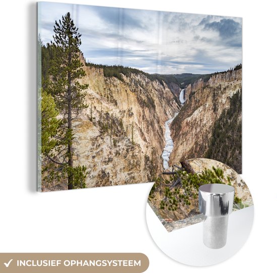Glasschilderij - Yellowstone Verenigde Staten - Plexiglas Schilderijen