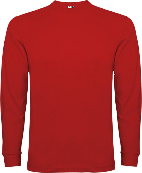 2 Pack Rood Effen t-shirt lange mouwen model Pointer merk Roly maat XL