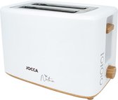 Jocca Nature - Broodrooster - Toaster Broodrooster - Broodroosters Wit / Bamboe - 2185