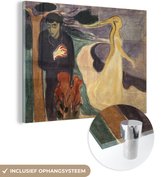 MuchoWow® Peinture sur verre 120x90 cm - Peinture sur verre acrylique - Séparation - Edvard Munch - Photo sur verre - Peintures