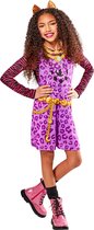 Rubies - Monster High Kostuum - Monster High Clawdeen Kind - Meisje - Paars - Extra Small - Halloween - Verkleedkleding