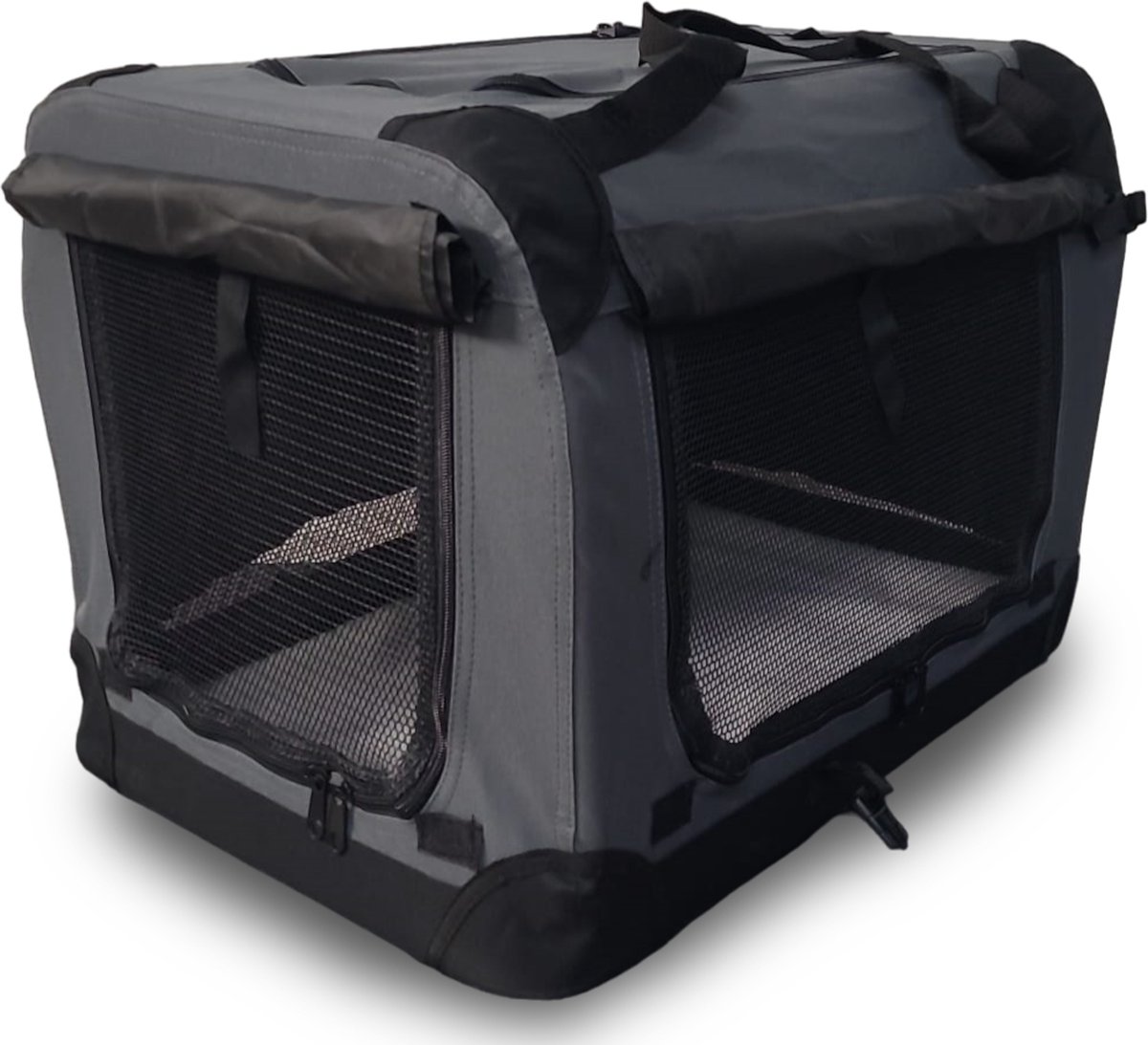 Nylon Bench Softcrate PREMIUM 5XL 122x90x100 cm EXTRA HOOG Antraciet