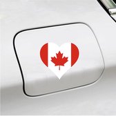 Bumpersticker - 12x11 - Hart Vlag Canada