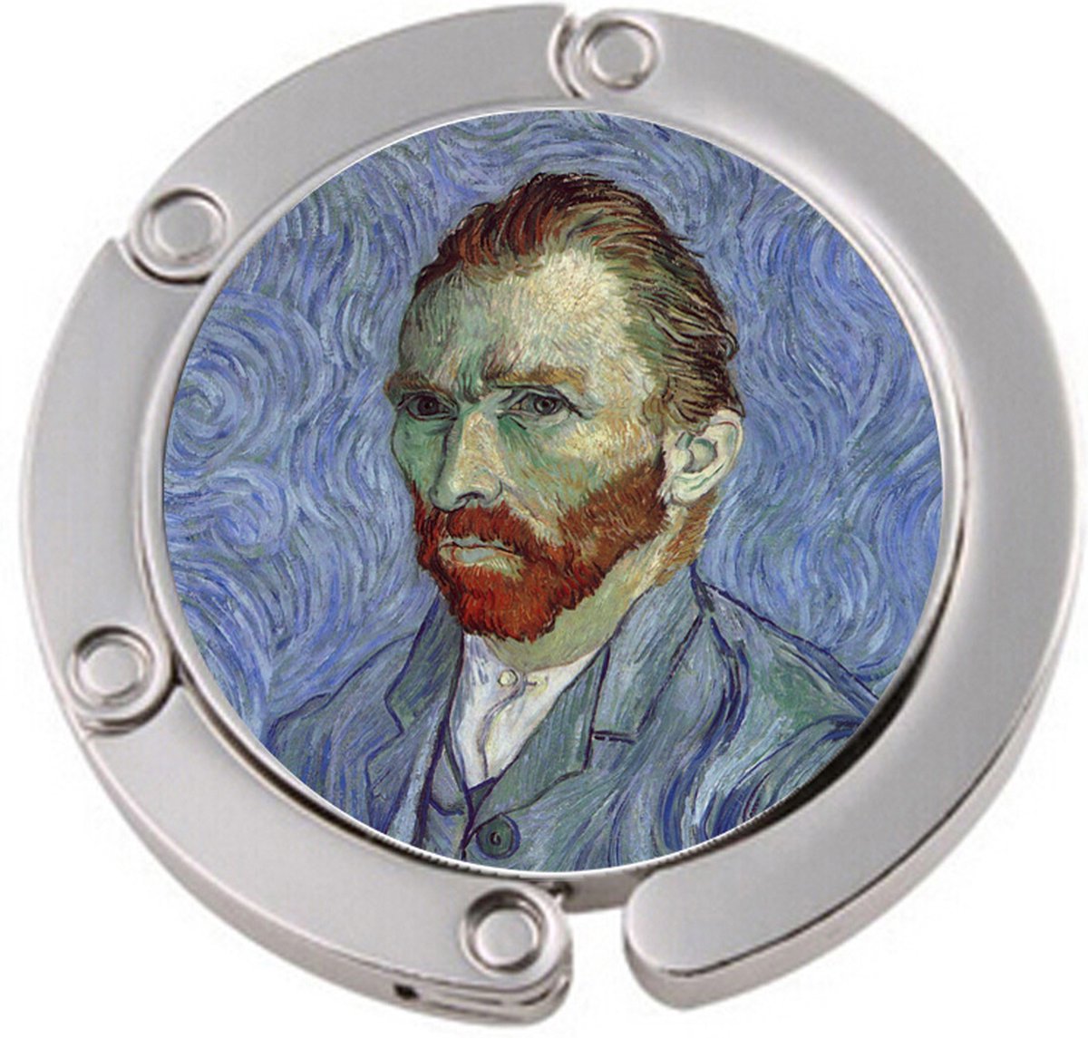 Mitear.nl Tassenhanger – Opvouwbare tashanger voor tafel – Van Gogh zelfportret