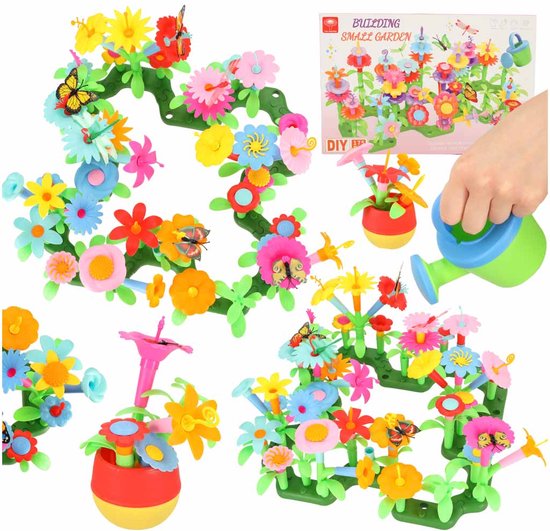 Jouets de Construction de Jardin de Fleurs pour Filles 3 4 5 6 Ans, Fleur  Jouet pour Filles, 224 Pièces Ensembles de Bouquets