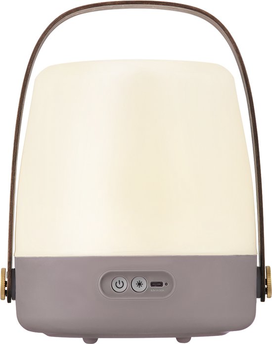 Kooduu Lite-up 2.0 Tafellamp - Led lamp - Nachtlamp - Dimbaar - Oplaadbaar - 26 cm - Bruin