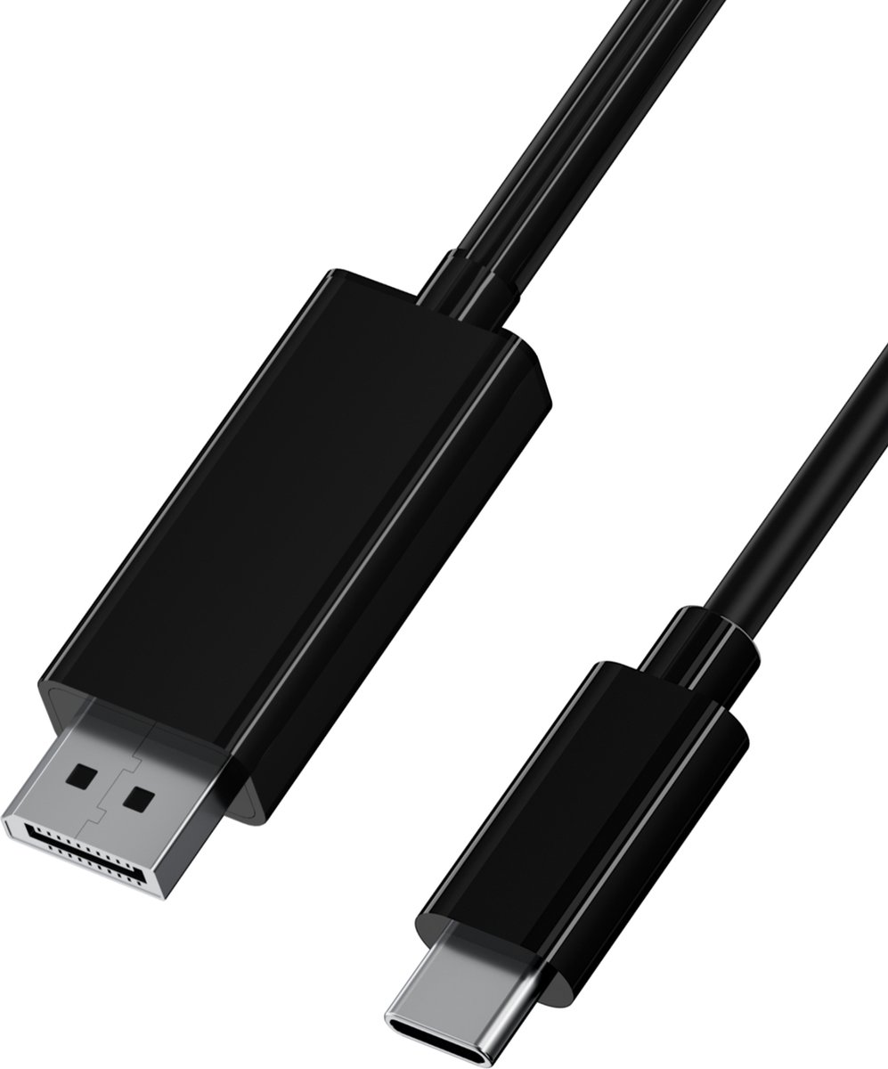 ROLIO USB C naar DisplayPort kabel 4K 1 Meter USB-kabel 1 m Zwart