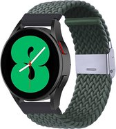 By Qubix Braided nylon bandje - Donkergroen - Xiaomi Mi Watch - Xiaomi Watch S1 - S1 Pro - S1 Active - Watch S2