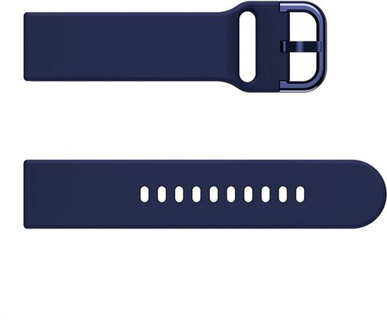 By Qubix Bracelet de sport en Siliconen - Bleu foncé - Xiaomi Mi Watch - Xiaomi Watch S1 - S1 Pro - S1 Active - Watch S2