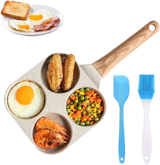 Poêle à Œufs 3 Trous Umllpet - Anti-adhésive Pour Induction Et Gaz | Omelette, Pancake