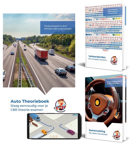 Auto Theorieboek Rijbewijs B 2026 + Samenvatting + 3 maanden ... - cover