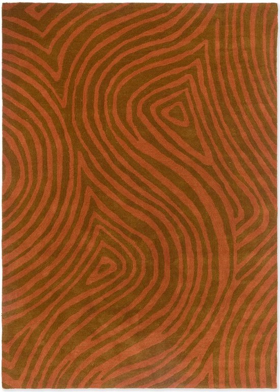 Vloerkleed Brink & Campman Decor Groove Burnt Orange 97703 - maat 200 x 280 cm