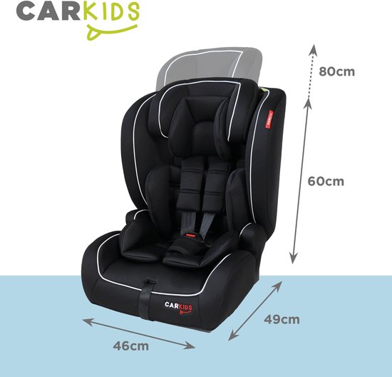 Carkids I-Size Autostoeltje Jessie 76-150cm Isofix Zwart/Wit van CARKIDS. — afbeelding 4
