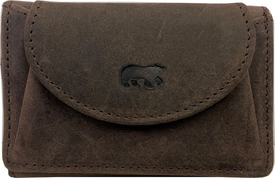 Portefeuille portefeuille en cuir Bear Design Bing - Marron