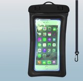 Universele Waterdichte Telefoon met Airbag - Hoesjes - Waterdichte Tas - Zwemhoes Voor Iphone, Samsung, Huawei en Xiaomi - Zwart