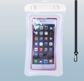 Universele Waterdichte Telefoon met Airbag - Hoesjes - Waterdichte Tas - Zwemhoes Voor Iphone, Samsung, Huawei en Xiaomi - Wit