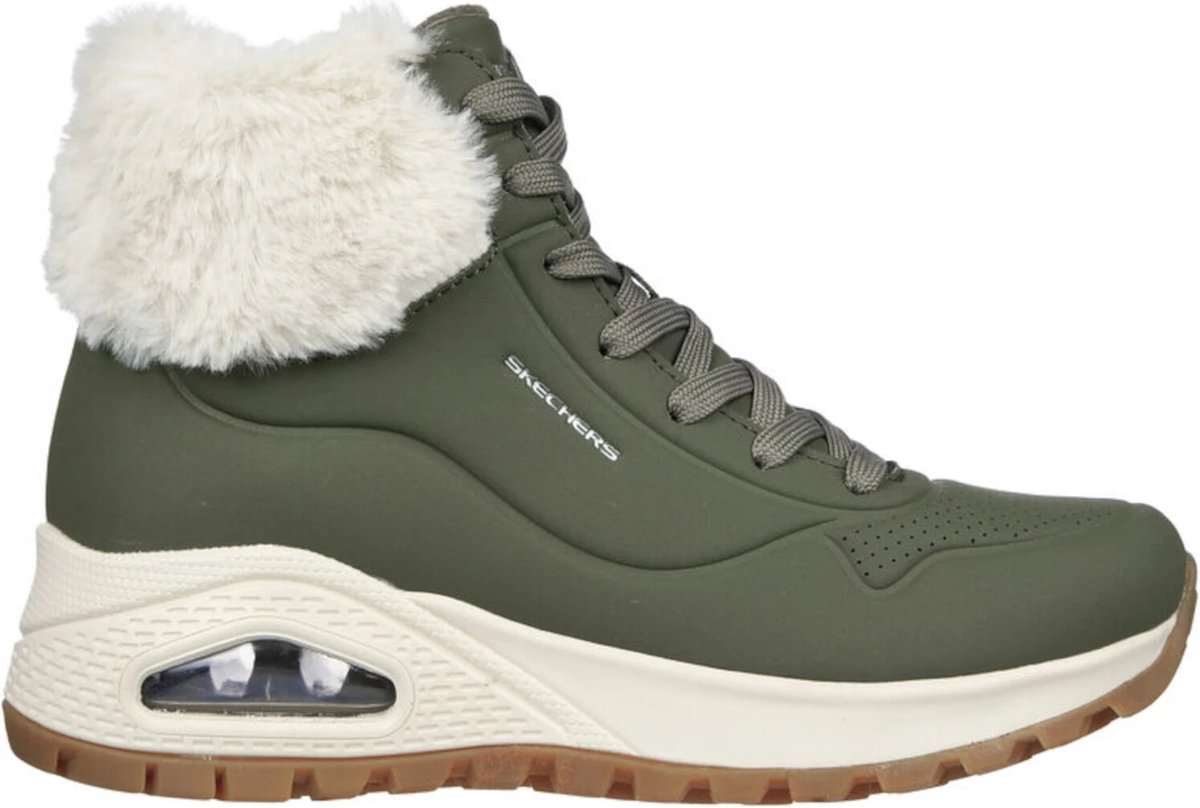 Skechers Veterboots Olijfgroen