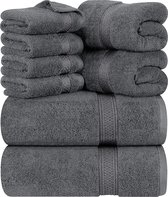 Katoenen handdoekenset - 2 badhanddoeken, 2 handdoeken en 4 washandjes - 600 g/m2