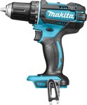 Teal en zwarte Makita boor-/schroefmachine met verstelbare ring.