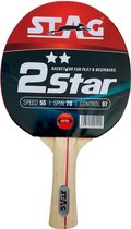 STAG Raquette de tennis de table en caoutchouc approuvée ITTF pour débutant 2 Star , 148 g | rouge noir | Léger pour une entrée transparente | Contrôle, rotation et vitesse