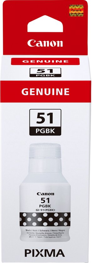 Canon GI-51 Inktflesje Zwart