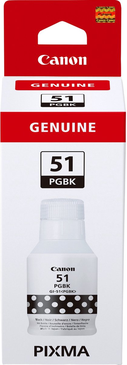 Canon GI-51 Inktflesje Zwart