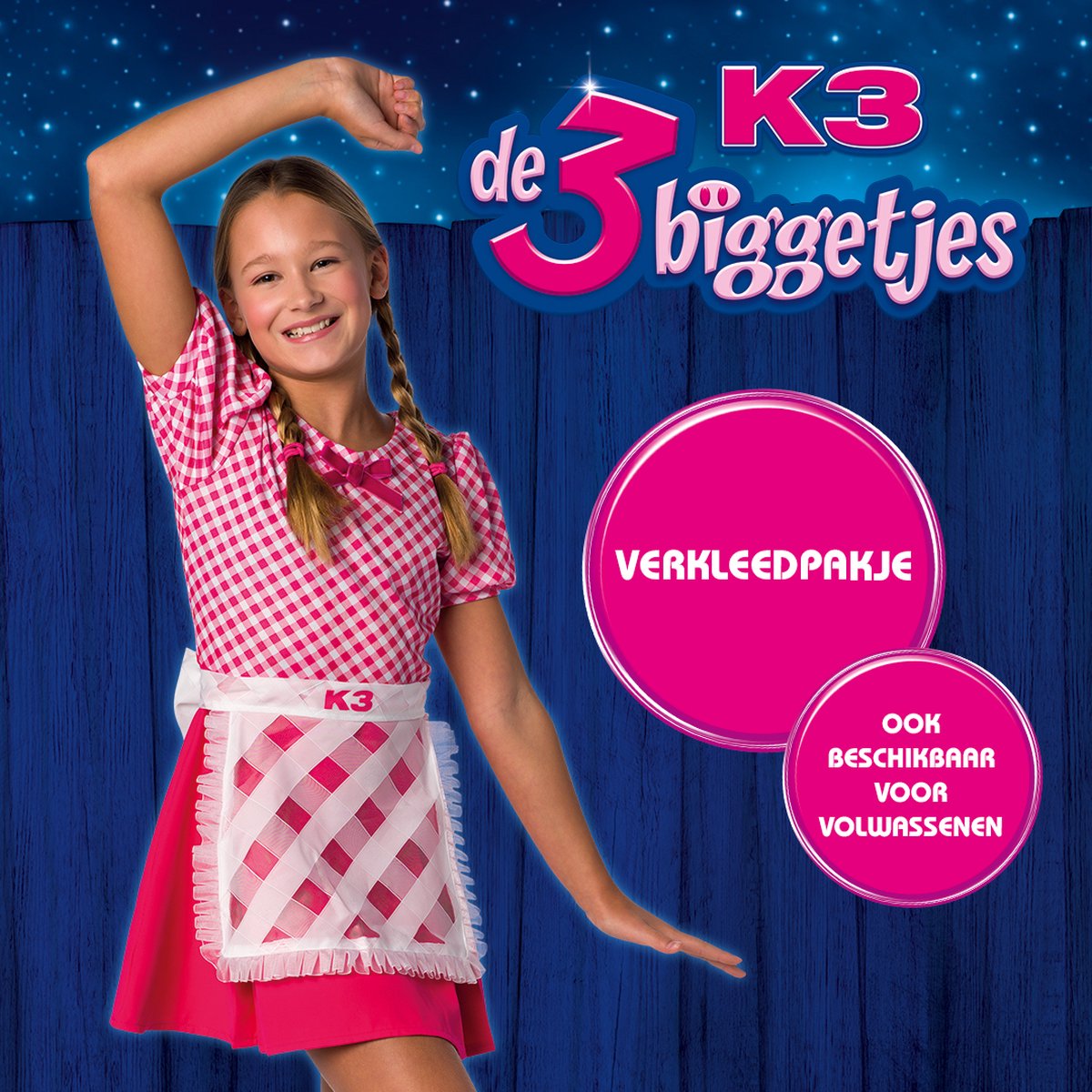 K3 verkleedkleding - Verkleedjurk De 3 Biggetjes - 3/5 jaar — afbeelding 11