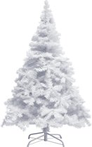 Luxe Kunstkerstboom - 150 cm - 350 Tips - Stabiele Metalen Voet - Realistische Dichte PVC Takken - Witte Kerstboom voor Kerstmis - Kerst Decoratie