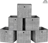 MIRA Home - Boîte de rangement - Coffre à jouets - Grijs - Tissu - 30x 30x30