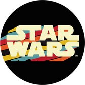 Fotobehang - Star Wars Typeface 125x125cm - Rond - Vliesbehang - Zelfklevend