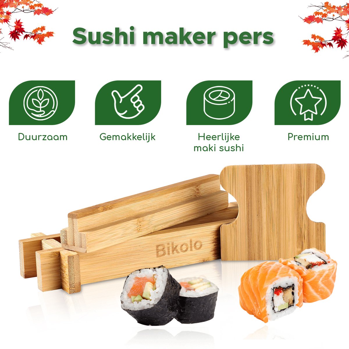 Bikolo® - Sushi Maker Bazooka - Sushi Set - Sushi Bazooka - Sushi Kit -  Sushimakers 