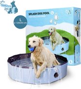 CoolPets Zwembad – Hondenzwembad – Verkoeling hond – Zwembad voor honden – Zwembad met lange levensduur – Anti slip – UV bestendig – Makkelijk op te zetten -Opvouwbaar zwembad hond – Verkoelend - Maat L – ø 120 x 30 cm