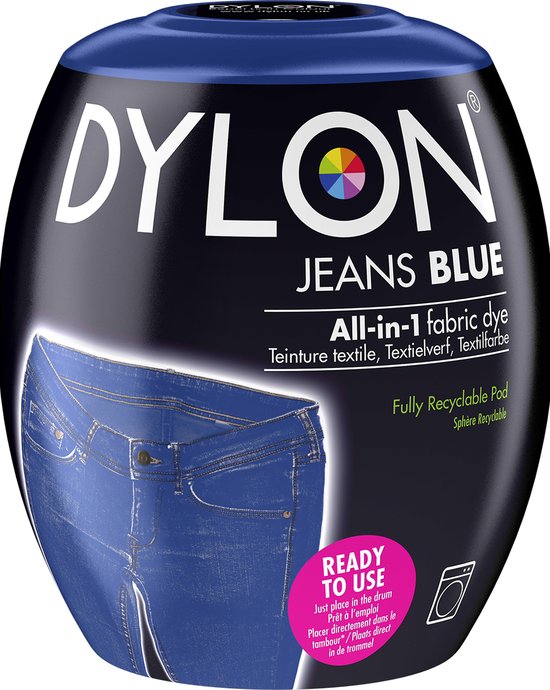 DYLON Wasmachine Textielverf Pods - Blue Jeans - 350g | bol
