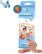Coolpets Dog Ice Mix Strawberry - Glaces pour chien - Snack froid pour chien - Friandises pour chien - Saveur de fraise
