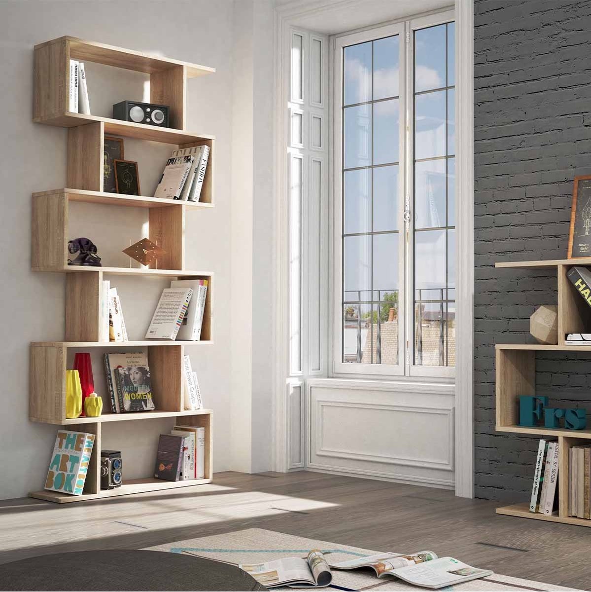 CaliCosy Bücherregal mit 6 Fächern - H192 cm - Athena Eiklook