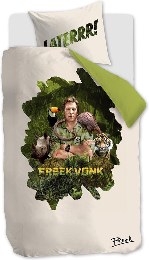 FREEK VONK Laterrr dekbedovertrek - Eenpersoons - 140x200 - Zand