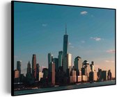 Akoestisch Schilderij New York Gebouwen Skyline Rechthoek Horizontaal Pro XL (120 x 86 CM) - Akoestisch paneel - Akoestische Panelen - Akoestische wanddecoratie - Akoestisch wandpaneel