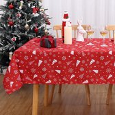 Kerst Tafelkleed Afwasbaar Tafelkleed Xmas Tafelkleed Rechthoekige Extra Lage Tafelhoes Sneeuwvlok Decoraties Tafelkleed voor Woonkamer Feest, 54x108 inch