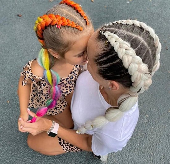 Hawaiiaanse Leis Garland ketting, 36 stuks kleurrijke ruches regenboog bloemen plumeria haarclips, tropische luau bloem lei zijde voor zomer thema jurk feestdecoraties, strand bruiloft
