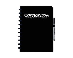 Correctbook Original A4 Ink Black - Gelinieerd - Uitwisbaar / Whiteboard Notitieboek
