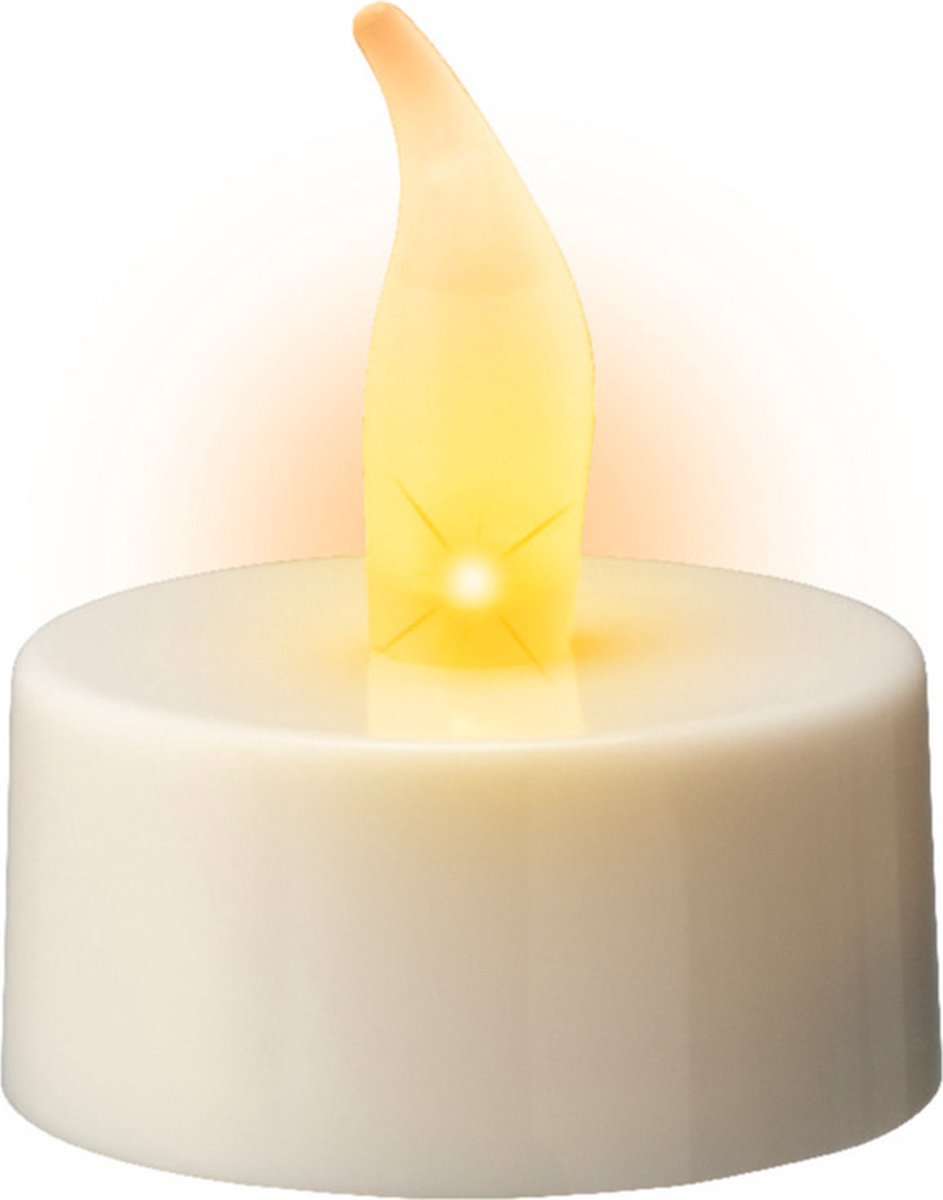 Lumineo LED waxinelichtjes - 24x st - wit -met afstandsbediening