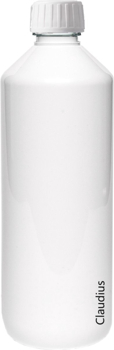Lege Plastic Fles 500 ml PET - Wit - met witte verzegeldop - set van 10 stuks - navulbaar - leeg