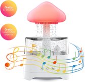 Regendruppel Humidifier - White Noise Machine - Nachtlampje - Nachtlampje Baby - Luchtbevochtigers - Aroma diffuser - Tafellamp slaapkamer - 4 in 1
